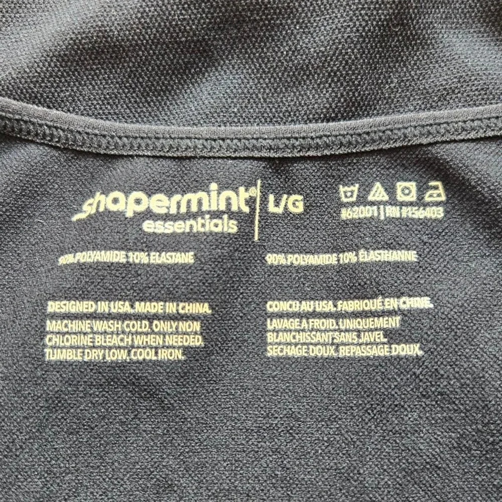 Shapermint Essentials Black Shaping Camisole L/XL Adjustable Straps - Picture 6 of 6